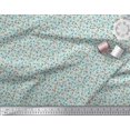 thumbnail image 2 of Soimoi Poly Georgette Fabric Earthworm,Fruit & Insect Fabric Prints by Yard 42 Inch Wide, 2 of 3