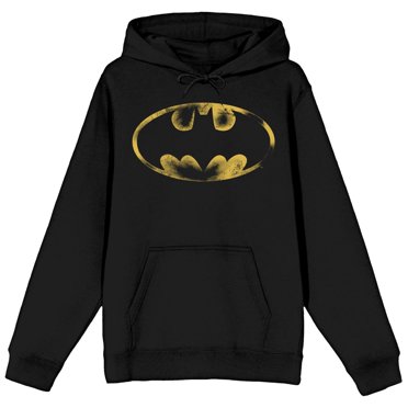 DC Comics Batman Distressed Logo Black Hoodie