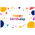 thumbnail image 1 of Happy Birthday Flaming Backdrop Decoration Banner Party Supplies Photography Props Celebration Decor Background Event Display, 1 of 4