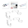 thumbnail image 3 of 2 Paires Support de Batte de Baseball en Acrylique Organisateur Horizontal de Battes de Softball Support de Collection Accessoires Cadeaux Transparent, 3 of 6