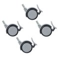 thumbnail image 4 of 4Pcs Roulettes de Frein en Caoutchouc avec M10 Fil Tige Meubles Pivotants Accessoires 2in, 4 of 14