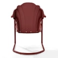 thumbnail image 4 of Crosley Furniture Tulip Fauteuil d'Extérieur en Métal, Satin Rouge Foncé (Lot de 2), 4 of 7