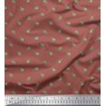 thumbnail image 1 of Soimoi Poly Georgette Fabric Leaves & Buds Floral Decor Fabric Printed Yard 42 Inch Wide, 1 of 3