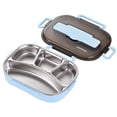 thumbnail image 2 of Agiferg Thermal Insulation Bento 4 Cells Lunch Box Tableware Set Portable Lunch Box Student Lunch Box, 2 of 2