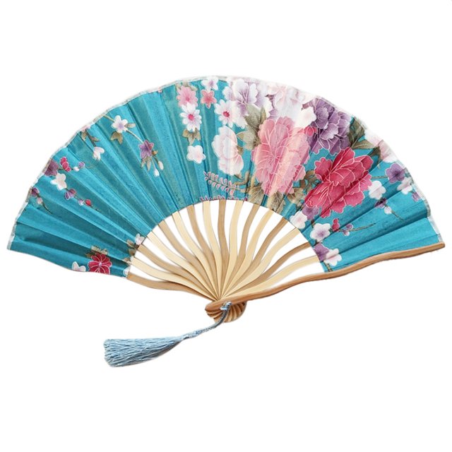 Yhmxh Home and Kitchen,Home Essentials Hand Fan Paper Folding Fan Party Wedding Decor Bamboo Fan