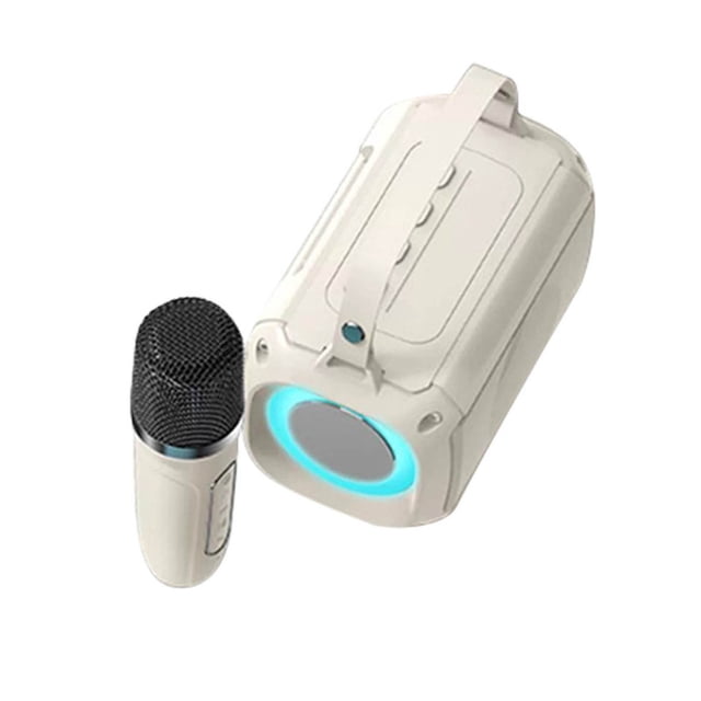 Karaoke Machine For Adults And Kids, Portable Bluetooth Speaker With 2 UHF Wireless Microphones PA System With Ball, LED Lights, For Home Party, Wedding