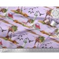thumbnail image 2 of Soimoi Cotton Duck Fabric Lighthouse,Bird & Tree Nature Decor Fabric Printed Yard 42 Inch Wide, 2 of 4
