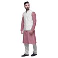 thumbnail image 2 of Atasi Ensemble Kurta Pyjama Indien pour Hommes, Veste Imprimée Classique Décontractée, 2 of 5