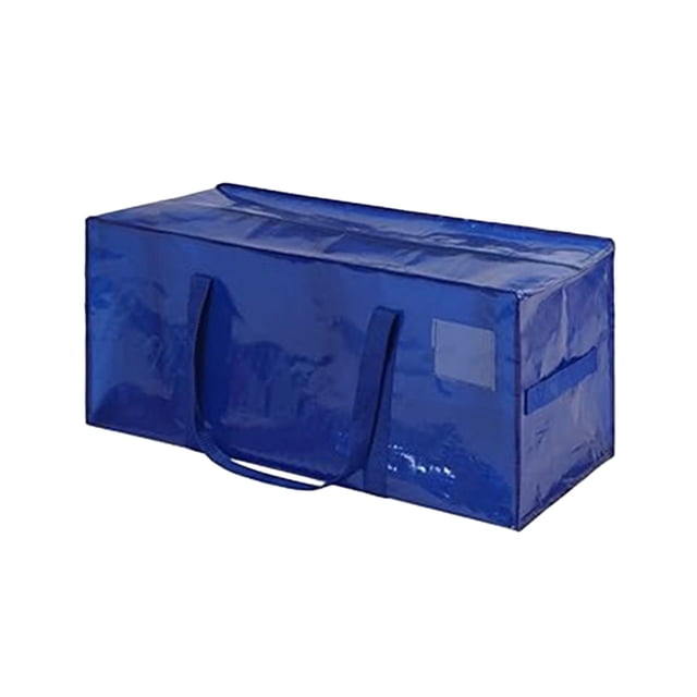 SLYNSHome Large Storage Bag 23 Gallon Reinforced Handheld Water Proof Moving Luggage Bag for Travel Christmas Tree - Blue