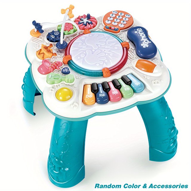 Jouet pour Bébé Table d'Activités Musicale Multifonctionnelle/apprentissage Développement Éducation Précoce