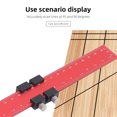 thumbnail image 3 of Slide Stop Marking Ruler, Vertical Measuring Red Black 300mm Wear  Aluminum Alloy Woodworking Scribing Ruler Robust  For Machining, 3 of 8