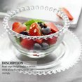 thumbnail image 3 of 1Pc Transparent Glass Bowl Chic Vegetable Salad Bowl Fruit Plate Storage Bowl, 3 of 9