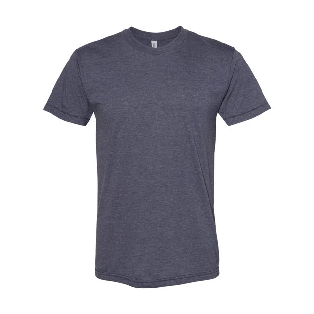 American Apparel 50/50 Tee, XS, Heather Navy