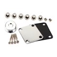 thumbnail image 3 of Esquirla Guitar Neck Plate Set Electric Guitar Hardware Set for Electric Guitars Bass Argent, 3 of 8