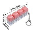 thumbnail image 4 of TACILIP Sensory Toys, 4 - In - 1 Keyboard - Themed Fidget Toy Keychain - Pressable Button Stress Reliever 4 Colors Stress - Reducing Small Gift, Birthday Gifts, 4 of 6