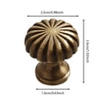 thumbnail image 2 of Antique Brass Cabinet Knobs Round Kitchen Knobs Modern Design Hardware for Cabinets and Drawers, 2 of 5