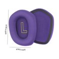 thumbnail image 3 of Redempat Coussinets d'Oreille pour Écouteurs Protection Auditive Maille Respirante Réduction de Bruit Remplacement pour Écouteurs Logitech G733 Violet, 3 of 7