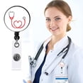 thumbnail image 1 of Iumwxz Nurse Badge Buckle Easy-To-Pull Buckle Retractable Badge Easy-To-Pull Certificate Buckle, 1 of 7