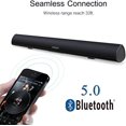 thumbnail image 3 of 80Watt 34Inch Sound bar, Bestisan Soundbar Bluetooth 5.0 Wireless and Wired Home Theater Speaker (DSP, Bass Adjustable, Optical Cable Included), 3 of 6
