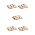 thumbnail image 3 of kurtrusly Wood Earring Card Holder w/ Tray Jewelry Display for Accessory 6 Pair Cream 5Set, 3 of 6