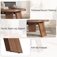 thumbnail image 3 of EDTara Table Basse Circulaire pour Salon, 33,5 Pouces Design Moderne avec Support Robuste à Trois Pieds, Facile à Assembler, 3 of 7