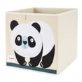 thumbnail image 1 of 3 Sprouts Children's Foldable Fabric Storage Cube Box Soft Toy Bin, Panda Bear, 1 of 3