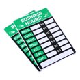 thumbnail image 1 of Unique Bargains Panneau d'Heure d'Affaires en PVC Autocollant d'Heure de Fonctionnement Vert, Lot de 2, 1 of 5