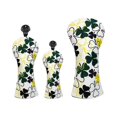 thumbnail image 1 of jinwen Golf Club Head Cover Embroidered Patterned Water Resistant with Tags Hybrid Head Set, 1 of 7