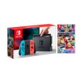thumbnail image 1 of Nintendo Switch Red/Blue Joy-Con Console Bundle with Mario Kart 8 Deluxe NS Game Disc - 2019 Best Game!, 1 of 8