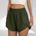 thumbnail image 2 of Plebaso Womens Athletic Running Shorts Elastic High Waist Activewear Workout Shorts with Zipper Pockets, 2 of 7