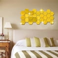 thumbnail image 1 of Hexagon Mirror Paste Acrylic Mirror Wall Paste Three Dimensional Wall Paste Home, 1 of 7