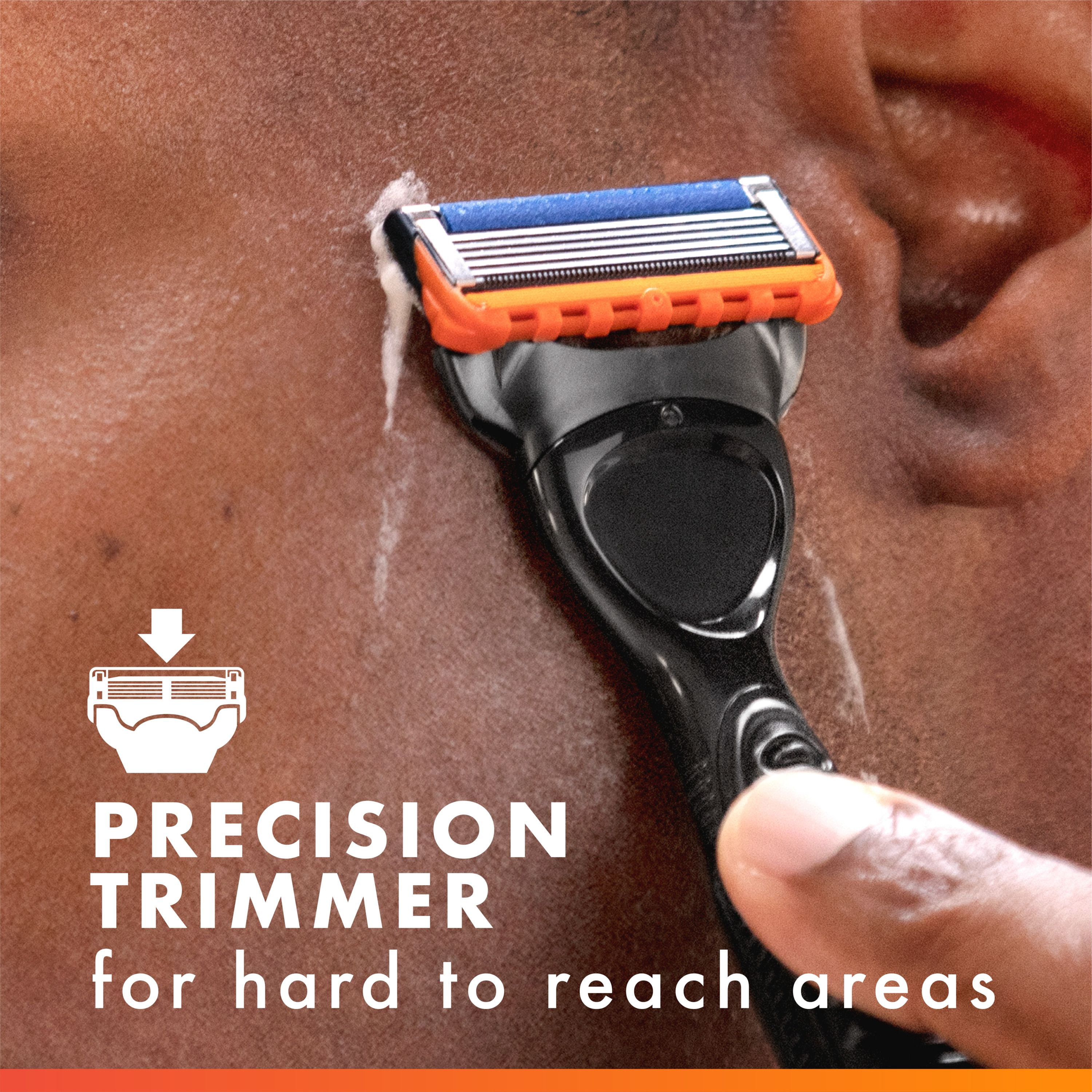 Gillette Fusion5 Power Recharges de Rasoir pour Hommes Cartouches de Rasoir, Bande Lubrifiante Plus Grand, Tondeuse de Précision, Lames de Rasoir à 5 Lames pour un Rasage de Près