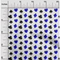 thumbnail image 2 of oneOone Velvet Blue Fabric Poker Card Sewing Craft Projects Fabric Prints By Yard 58 Inch Wide, 2 of 4