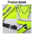 thumbnail image 4 of Gilet Réfléchissant Équipement de Course, Gilets de Sécurité Réfléchissants Légers, 4 of 5