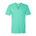 thumbnail image 1 of American Apparel T-Shirt Col en V en Jersey Fin, TP, Menthe, 1 of 2