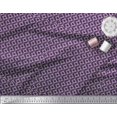 thumbnail image 3 of Soimoi Tissu en Velours Violet Imprimé Géométrique Rond au Mètre 58 Pouces de Large, 3 of 4