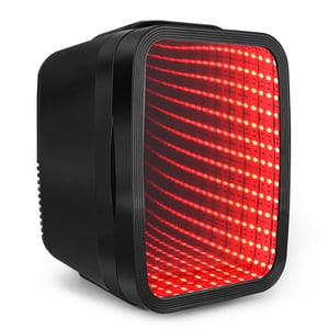 FANSEXPERT Mini Réfrigérateur, 4 Liter/6 Boîtes de petit réfrigérateur avec variable LED Lumière,AC/DC portatif Mini Cooler et chaud, jeu petit réfrigérateur pour chambre, Bureau,Gaming Ro