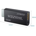 thumbnail image 2 of XINQIHANG Wii to HDMI Converter WII2HDMI Wii Signal to HDMI Support 720P 1080P 3.5MM Audio HD Video Output Adapter with 1M HDMI Cable Compatible with Nintendo Wii, 2 of 7