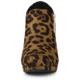 thumbnail image 3 of Unique Bargains Women's Chunky High Heel Platform Round Toe Ankle Boots, 3 of 7