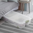 thumbnail image 4 of Sterilite Boîte Ultra™ Sous-le-lit 62 litres avec Roulettes - Vert, 4 of 10