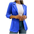 thumbnail image 3 of QIPOPIQ Vestes Décontractées pour Femmes Blazers Ouvertes à l'Avant à Manches Longues à Col à Revers Veste de Travail de Bureau Liquidation, 3 of 7