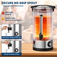 thumbnail image 3 of Fast Brew Commercial Coffee Urn – 16L Double Wall Stainless Steel Beverage & Water Dispenser – 110 Cup Large Capacity Coffee Maker with Filter Basket – Ideal for Buffet, Catering– Specs: 16L, 3 of 8