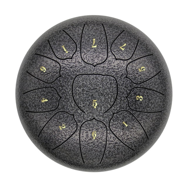 Amdohai 10 Inch Steel Tongue Drum 11 Notes Handpan Drum
