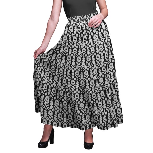 Bimba SkirtsForWomen Long Length Cotton Printed Maxi Boho Summer Skirt