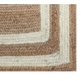 thumbnail image 4 of Indian Handmade Braided Pure Jute with White Design Area Rugs , Floor Decor Carpet Size 3 x 3 Square Feet ( 90 cm x 90 cm ), 4 of 4