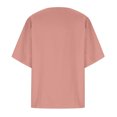 thumbnail image 4 of Birdeem Womens Fashion Summer Round Neck Leisure Short Sleeve Printed Buttons Tops, 4 of 7