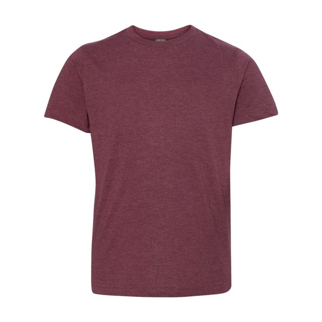 Youth Fine Jersey Tee, L, Vintage Burgundy
