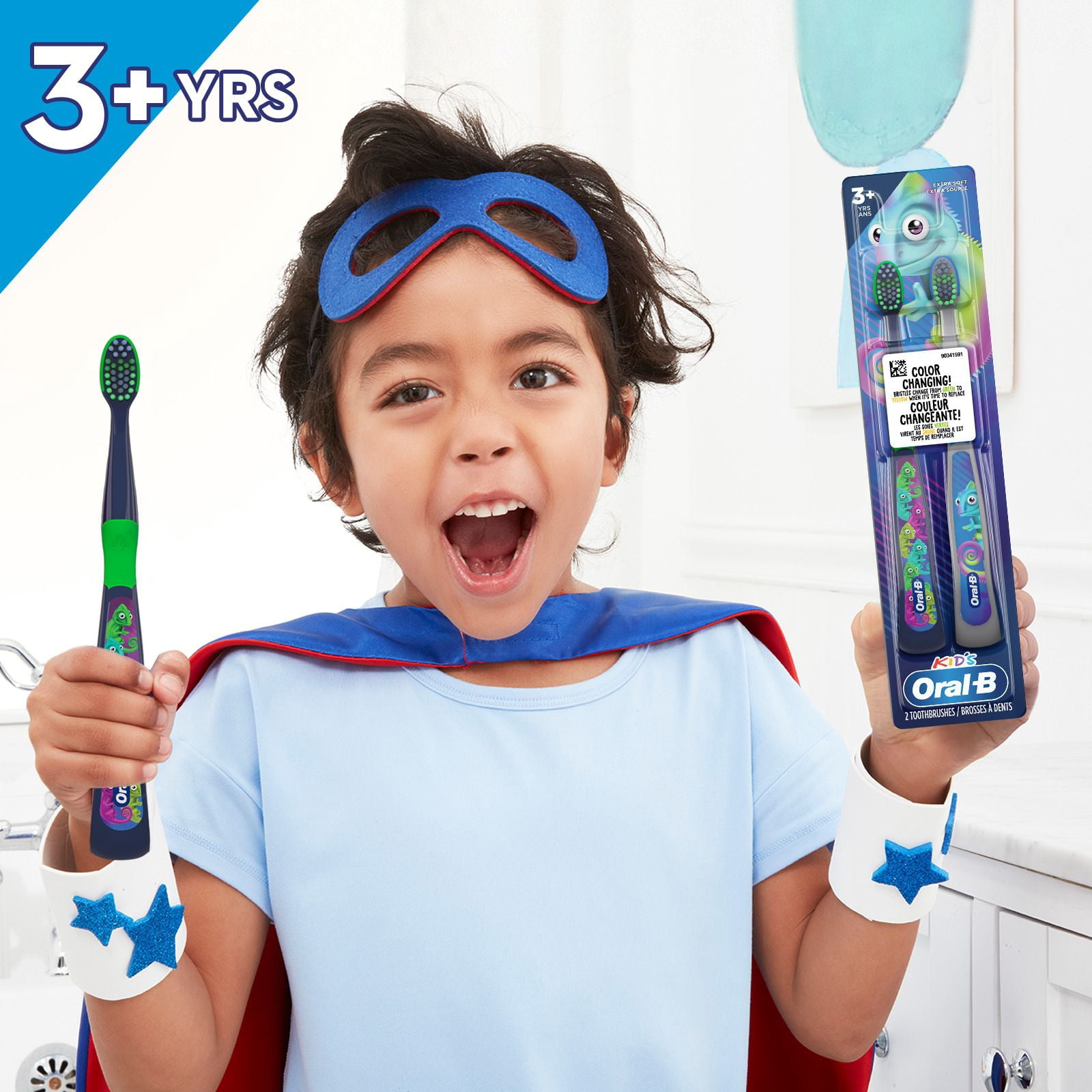 Oral-B Brosse à Dents Manuelle pour Enfants 3+ Ans, Soies Extra Souples