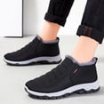 thumbnail image 2 of Kcodviy Winter Men Snow Boots Men's Snow Boots Slip on Flat Bottom Non Slip Snow Boot Men Solid Color Warm and Mens Snow Boots Wide Size 11 Comfortable, 2 of 9