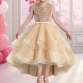 thumbnail image 2 of Kcodviy Robe de Demoiselle d'Honneur pour Fille Adolescente Élégante en Dentelle Baptême Chat Robe pour Enfants Robe de Mariage Robes de Fête, 2 of 4